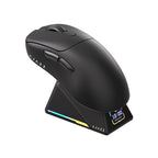 Tri-Mode Wireless Gaming Mouse with 8000Hz Polling Rate, PAW3950 Sensor & Magnetic Charging Dock(White)