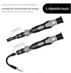 Blue and Black Professional 115-in-1 Precision Screwdriver Set - Magnetic Repair Tool Kit for PC, Laptop, Phone & Electronics