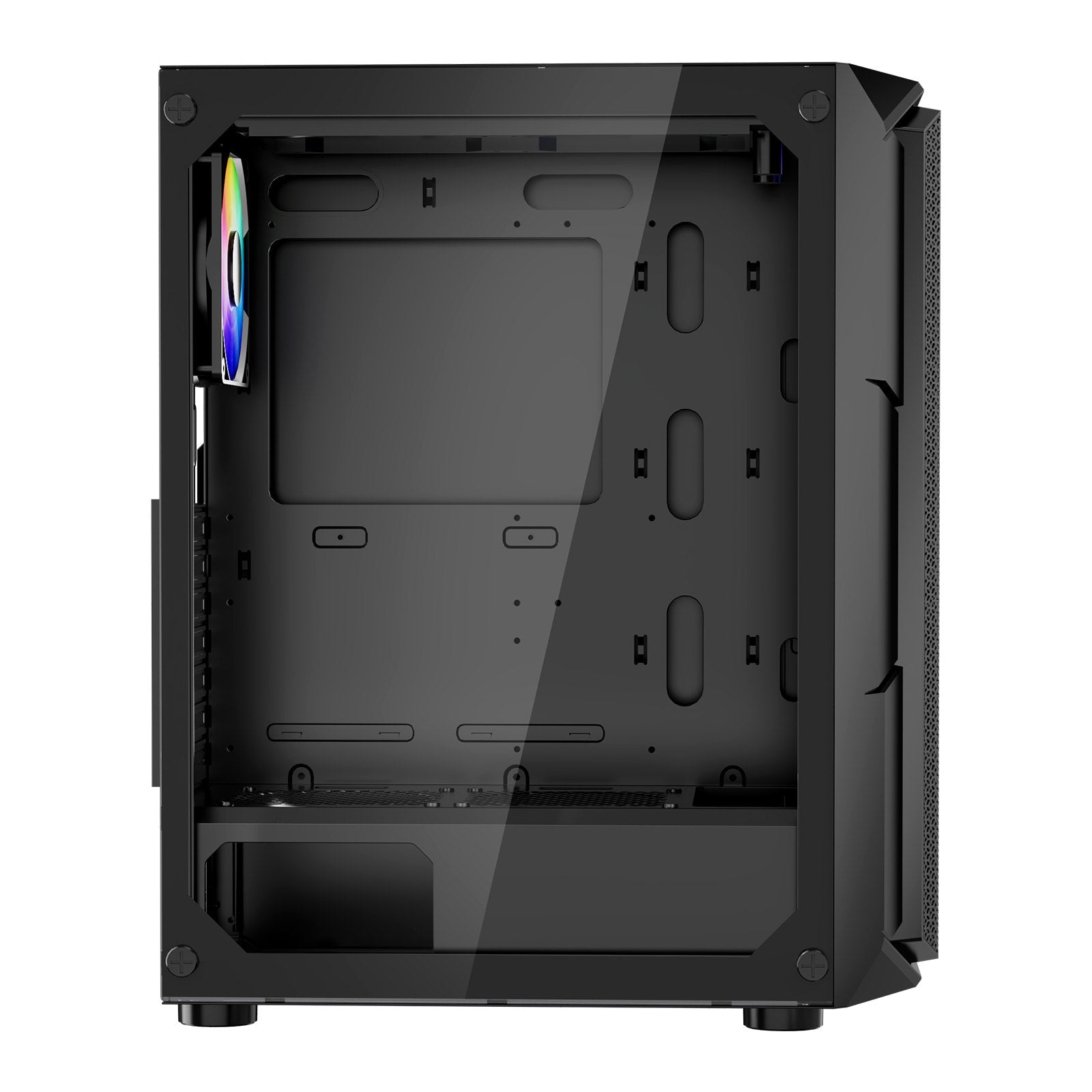 Mid-Tower ATX PC Gaming Case Computer Case Box with 4 x 120 mm ARGB Fans