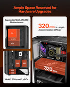 Mid-Tower ATX PC Gaming Case Computer Case Box with 4 x 120 mm ARGB Fans