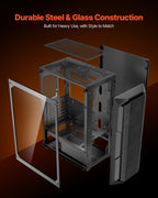 Mid-Tower ATX PC Gaming Case Computer Case Box with 4 x 120 mm ARGB Fans