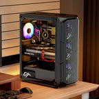 Mid-Tower ATX PC Gaming Case Computer Case Box with 4 x 120 mm ARGB Fans
