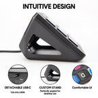 Studio Controller Keyboard Stream Controller Customizable Deck with 15 Shortcut Keys for Multi Applications Triggered in PC for Streaming Studio Work Game
