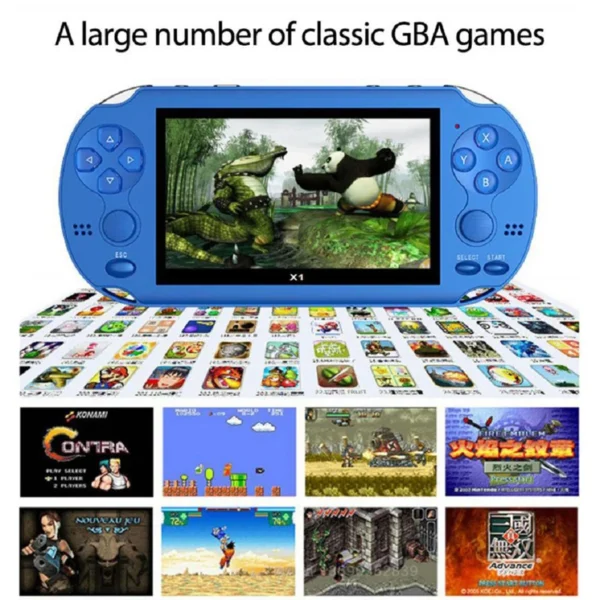 4.3 Inch Game Console For PSP Game Console Classic Dual-Shake Game Console 8G Built-in 10,000 Games 8/16/32/64/128 Bit Games - Image 3