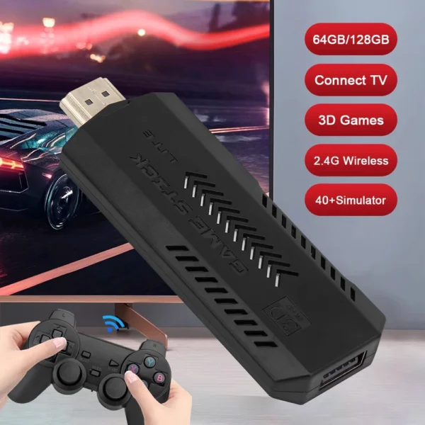 256G 58,000 Games GD10 Plus Game Stick 4K HD Video Game Console 2.4G Double Wireless Controller Game Stick For N64/PSP/PS1/GBA - Image 15