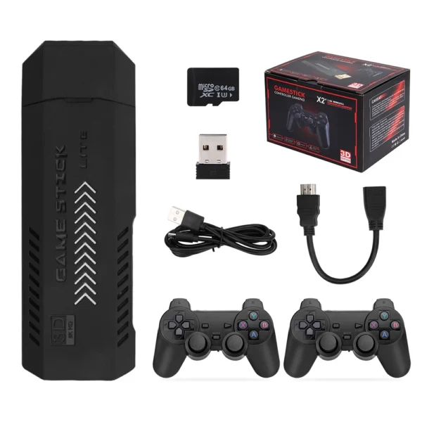 256G 58,000 Games GD10 Plus Game Stick 4K HD Video Game Console 2.4G Double Wireless Controller Game Stick For N64/PSP/PS1/GBA - Image 20