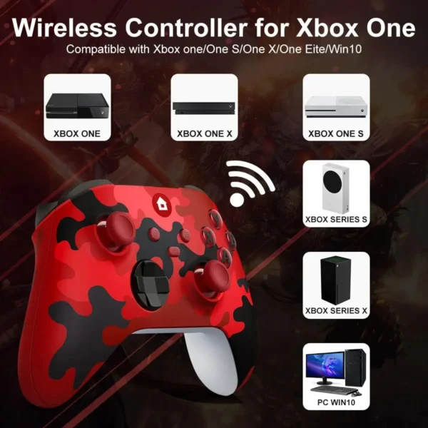 Wireless Controller Compatible with Xbox One, Xbox Series X/S, Xbox One X/S, PC with 2.4GHz Wireless Adapter Gamepad - Image 47