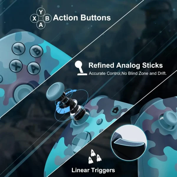Wireless Controller Compatible with Xbox One, Xbox Series X/S, Xbox One X/S, PC with 2.4GHz Wireless Adapter Gamepad - Image 65