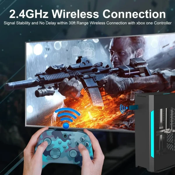 Wireless Controller Compatible with Xbox One, Xbox Series X/S, Xbox One X/S, PC with 2.4GHz Wireless Adapter Gamepad - Image 62