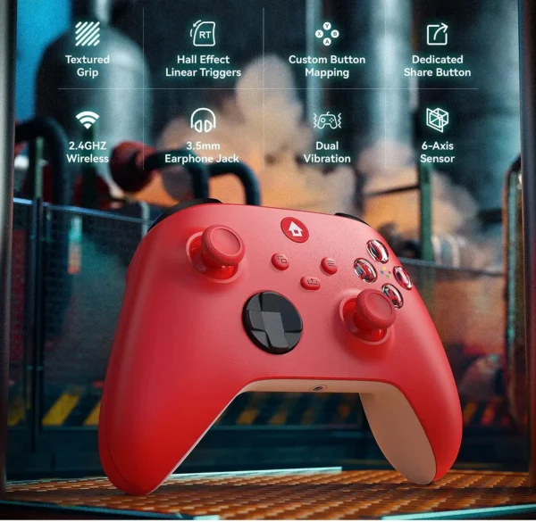 Wireless Controller Compatible with Xbox One, Xbox Series X/S, Xbox One X/S, PC with 2.4GHz Wireless Adapter Gamepad - Image 30