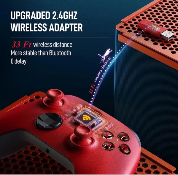 Wireless Controller Compatible with Xbox One, Xbox Series X/S, Xbox One X/S, PC with 2.4GHz Wireless Adapter Gamepad - Image 32