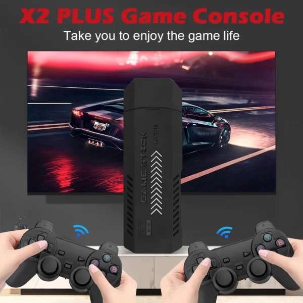 256G 58,000 Games GD10 Plus Game Stick 4K HD Video Game Console 2.4G Double Wireless Controller Game Stick For N64/PSP/PS1/GBA - Image 6