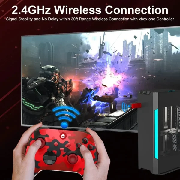 Wireless Controller Compatible with Xbox One, Xbox Series X/S, Xbox One X/S, PC with 2.4GHz Wireless Adapter Gamepad - Image 49