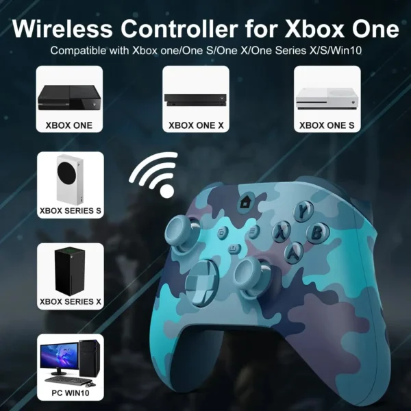 Wireless Controller Compatible with Xbox One, Xbox Series X/S, Xbox One X/S, PC with 2.4GHz Wireless Adapter Gamepad - Image 63