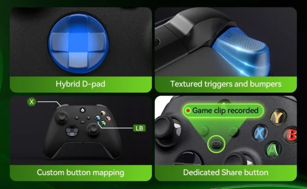 Wireless Controller Compatible with Xbox One, Xbox Series X/S, Xbox One X/S, PC with 2.4GHz Wireless Adapter Gamepad - Image 21