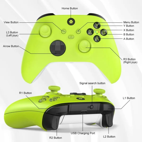Wireless Controller Compatible with Xbox One, Xbox Series X/S, Xbox One X/S, PC with 2.4GHz Wireless Adapter Gamepad - Image 39